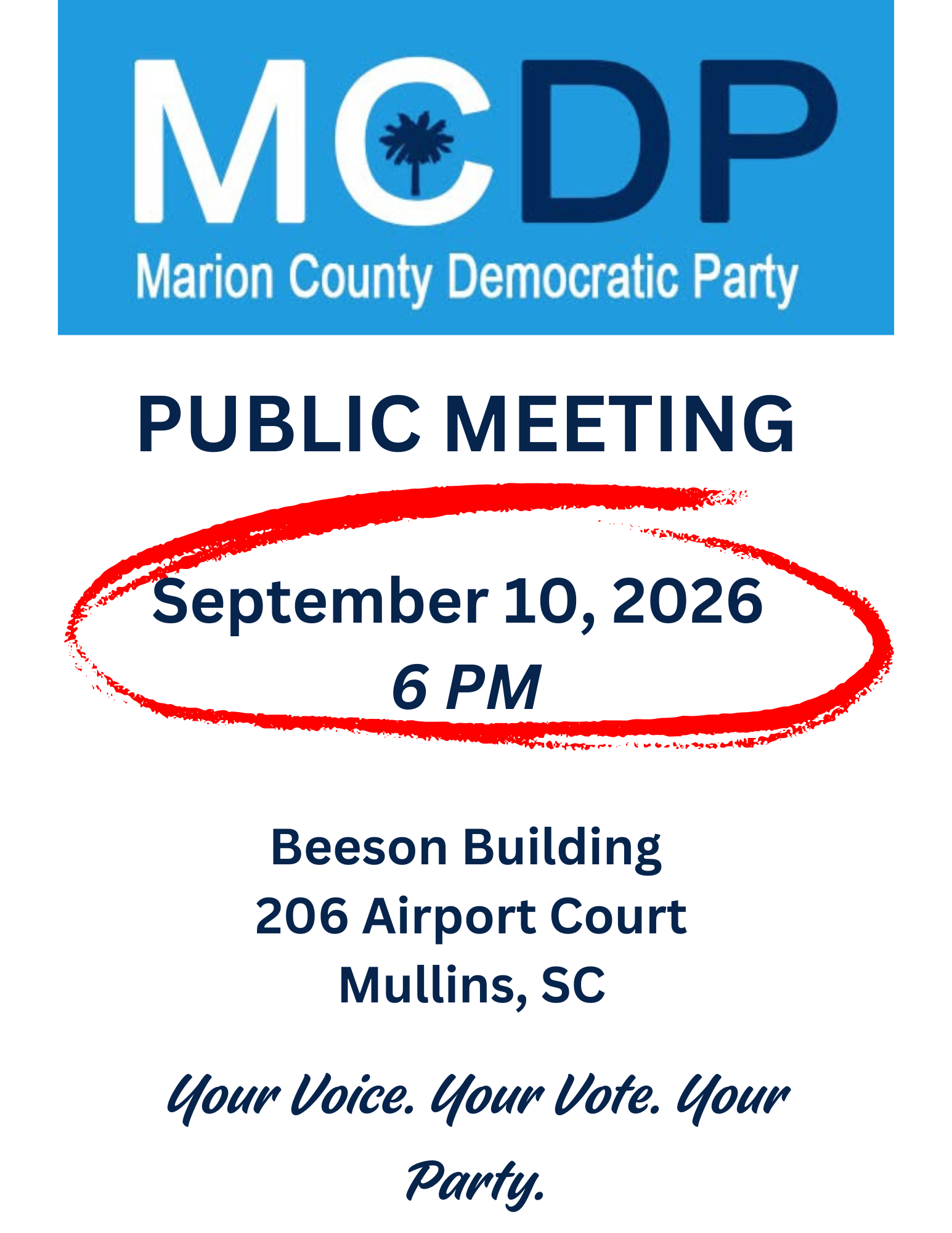 MCDP General Meeting - September 