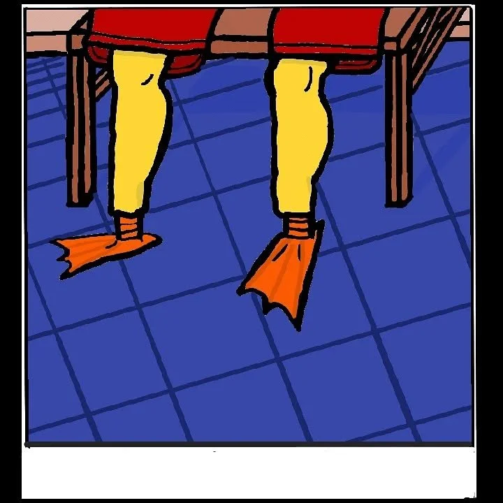 Unfortunately Derby overestimated the demand for tasteful Polaroids of his feet. 
Not to worry! His loss is your gain because now one such photo is available to you free of charge!
Derby isn't worried either, because even if feet pics prove to be not