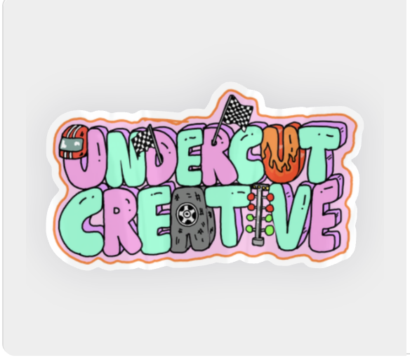 Undercut Creative Race Logo Sticker