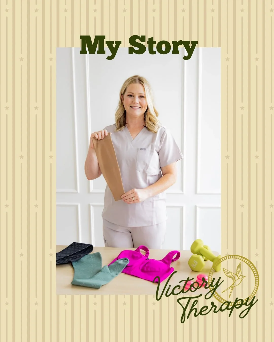 I&rsquo;m Katherine Nance, founder and owner of Victory Therapy and Wellness! 

I am a baseball wife and boy mom who seems to always be on the move! I am a Doctor of Physical Therapy, Oncology Rehab Expert, Certified Lymphedema Therapist and lover of
