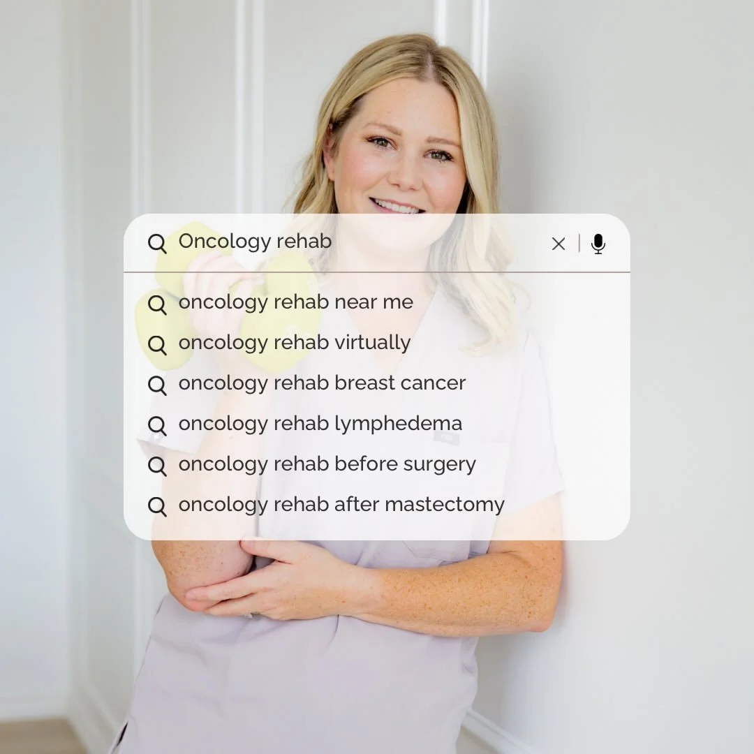 You typed &ldquo;oncology rehab&rdquo; into Google&hellip;
because something doesn&rsquo;t feel right in your body.

Maybe your shoulder feels tight.
Maybe there&rsquo;s swelling you weren&rsquo;t expecting.
Maybe no one really explained what recover
