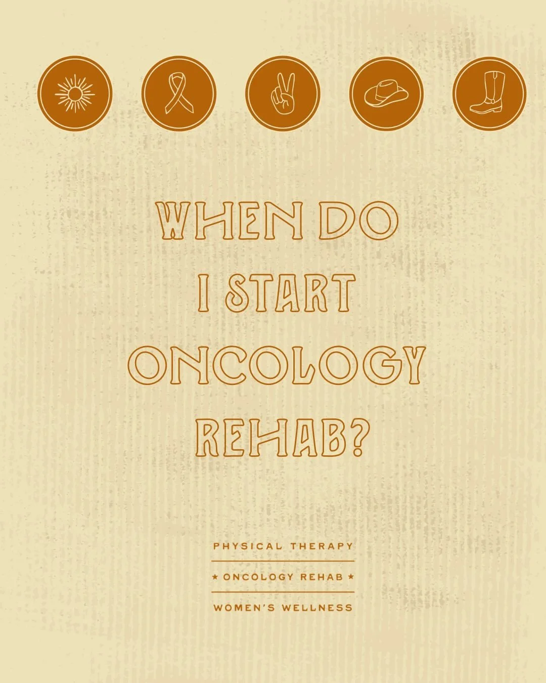 You don&rsquo;t have to wait.
Oncology rehab can start at diagnosis and continue through surgery, chemo, radiation, and survivorship.

Early rehab = better outcomes
✔️ Less pain
✔️ Improved mobility
✔️ Reduced risk of lymphedema
✔️ Faster recovery

T