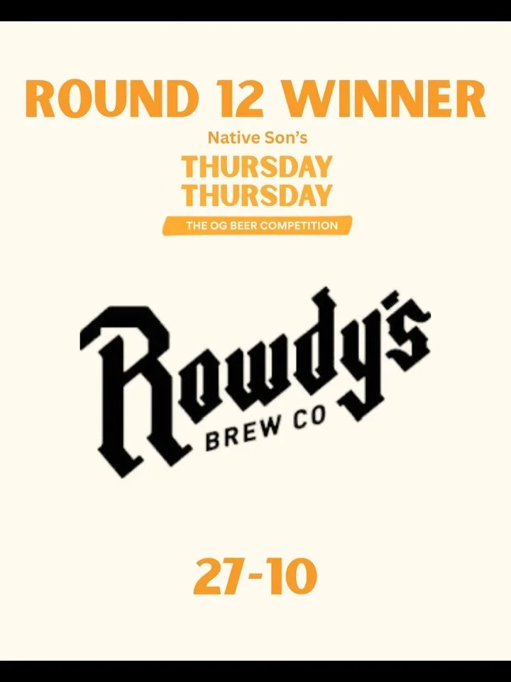 ONCE AGAIN ROWDYS IS ON THEIR WAY TO THE FINALS!!!! @rowdysbrewco 
Be mindful there&rsquo;s no #thursdaythursday this week, but please come by and enjoy some great beers from all of our competitors!