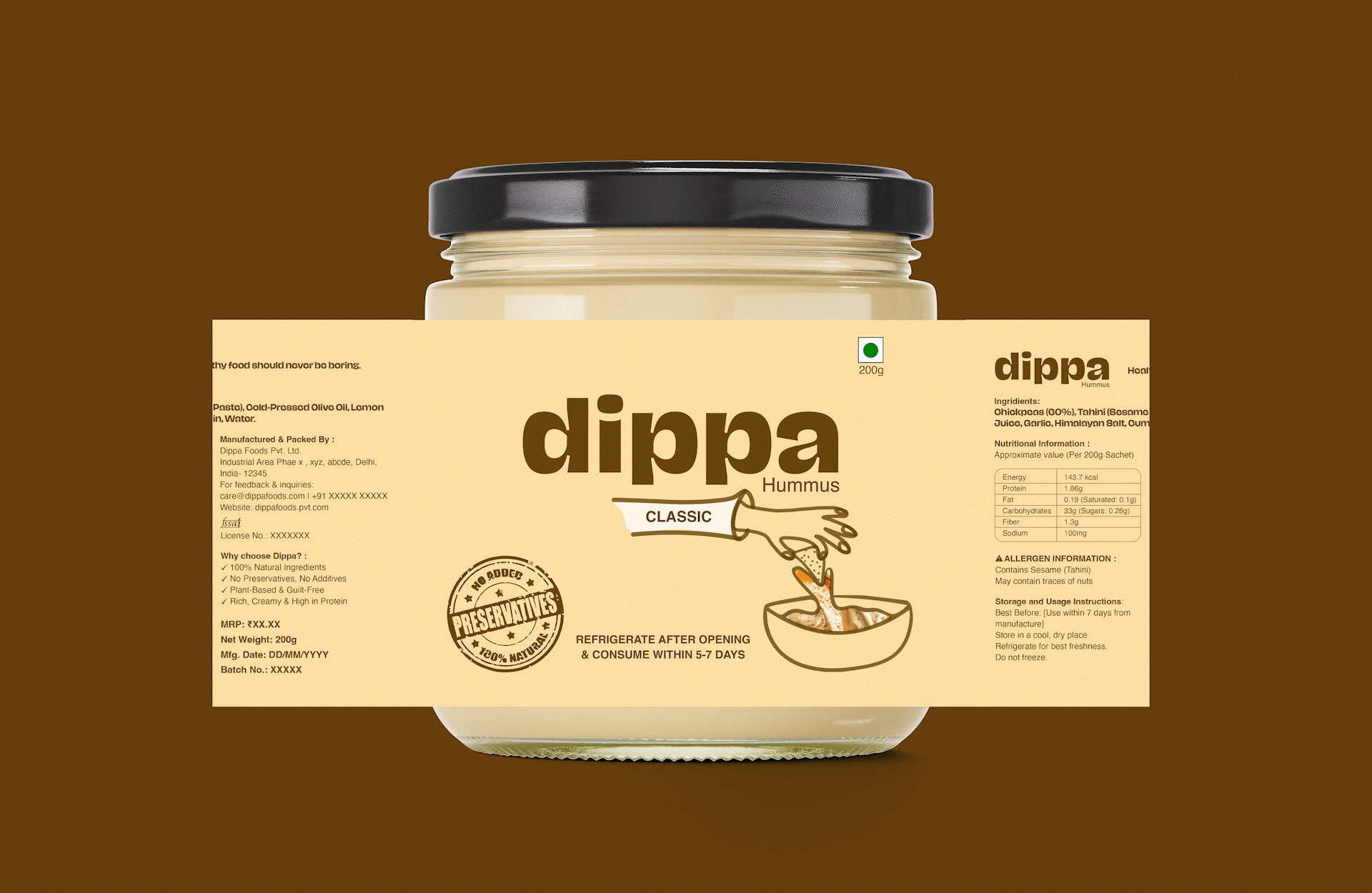 Dippa-Brand Identity & Packaging