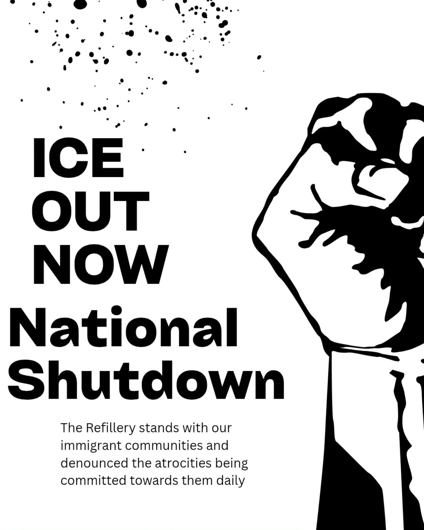 We here at The Refillery don't follow the belief that some are better than others. No one is illegal, borders and countries are manmade.

We stand with our community, filled and enriched with immigrants. Today and every day we are grateful for our im