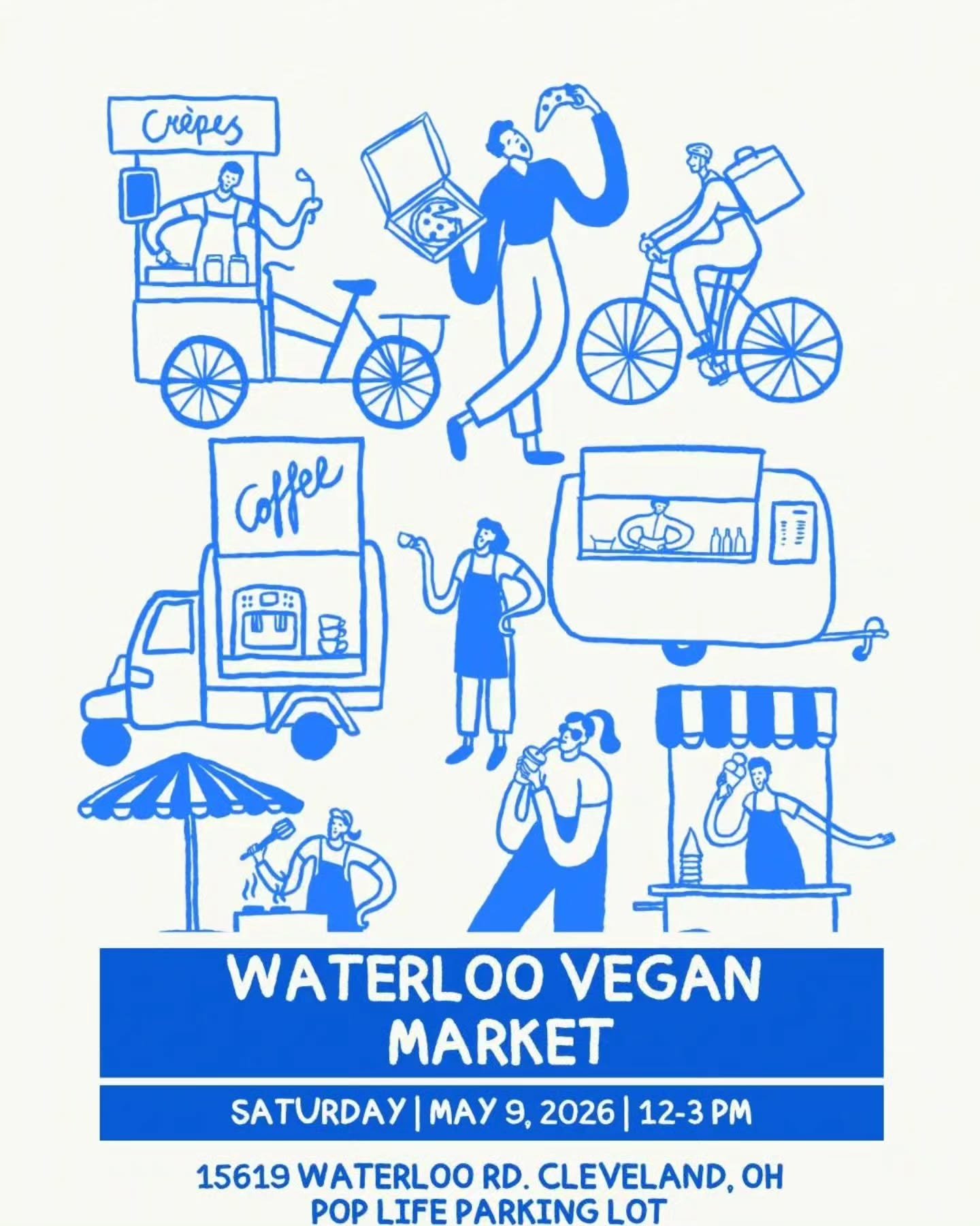 Cleveland! We will be at Waterloo Vegan Market's first outdoor market on Saturday, May 9th! Come say hi and get your bottles filled! #ClevelandLocal #SustainableLiving #WaterlooVeganMarket