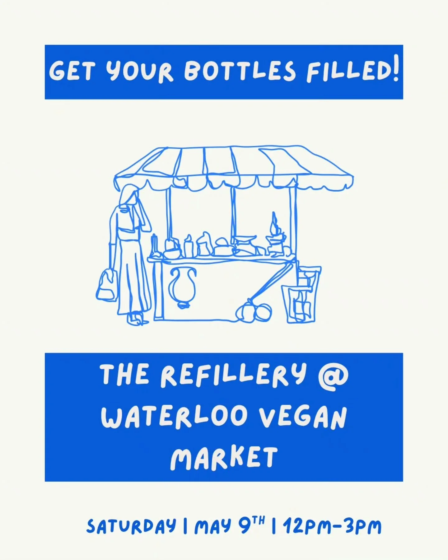 Cleveland, get your empty bottles and let us fill them for you! Come visit us at the Waterloo Vegan Market this Saturday, May 9th, between noon and 3.

#ClevelandLocal #ShopLocal #RefillRevolution #WaterlooVeganMarket #Cleveland