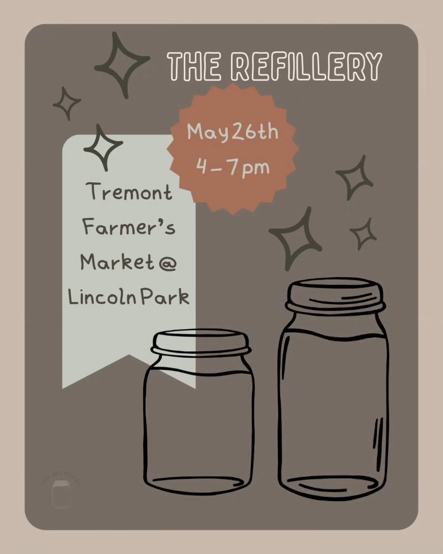 Happy Sunday! This Tuesday, we'll be filling your containers and supporting our community in Tremont's Lincoln Park for @tremontfarmersmarket from 4 - 7 pm. 

Come by, say "Hi," and join the #RefillRevolution. 

#ClevelandLocal #ShopLocal #