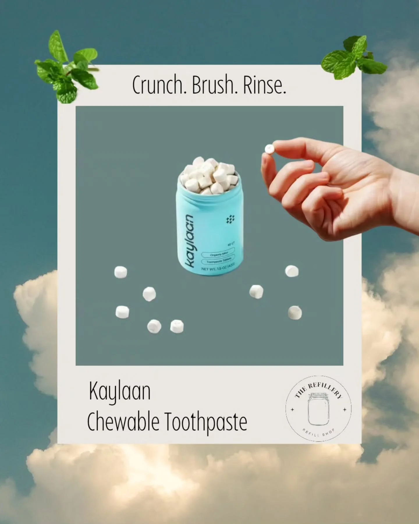 PRODUCT SPOTLIGHT!

@kaylaantoothpaste Chewable Toothpaste is the best zero waste alternative to tubed toothpaste. Just crunch a tab between your teeth, brush with your Kaylaan Bamboo Toothbrush, and rinse! TSA friendly and FDA approved, Kaylaan's ch