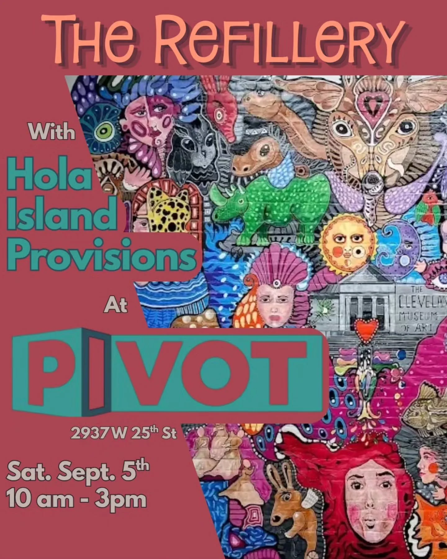 This weekend. @holaislandprovisions is hosting El Barrio Market at the Pivot Art Center in Ohio City.

From 10 am to 3 pm this Saturday, we will be helping you to reduce your waste and start your zero waste journey. Bring your friends, bring your app