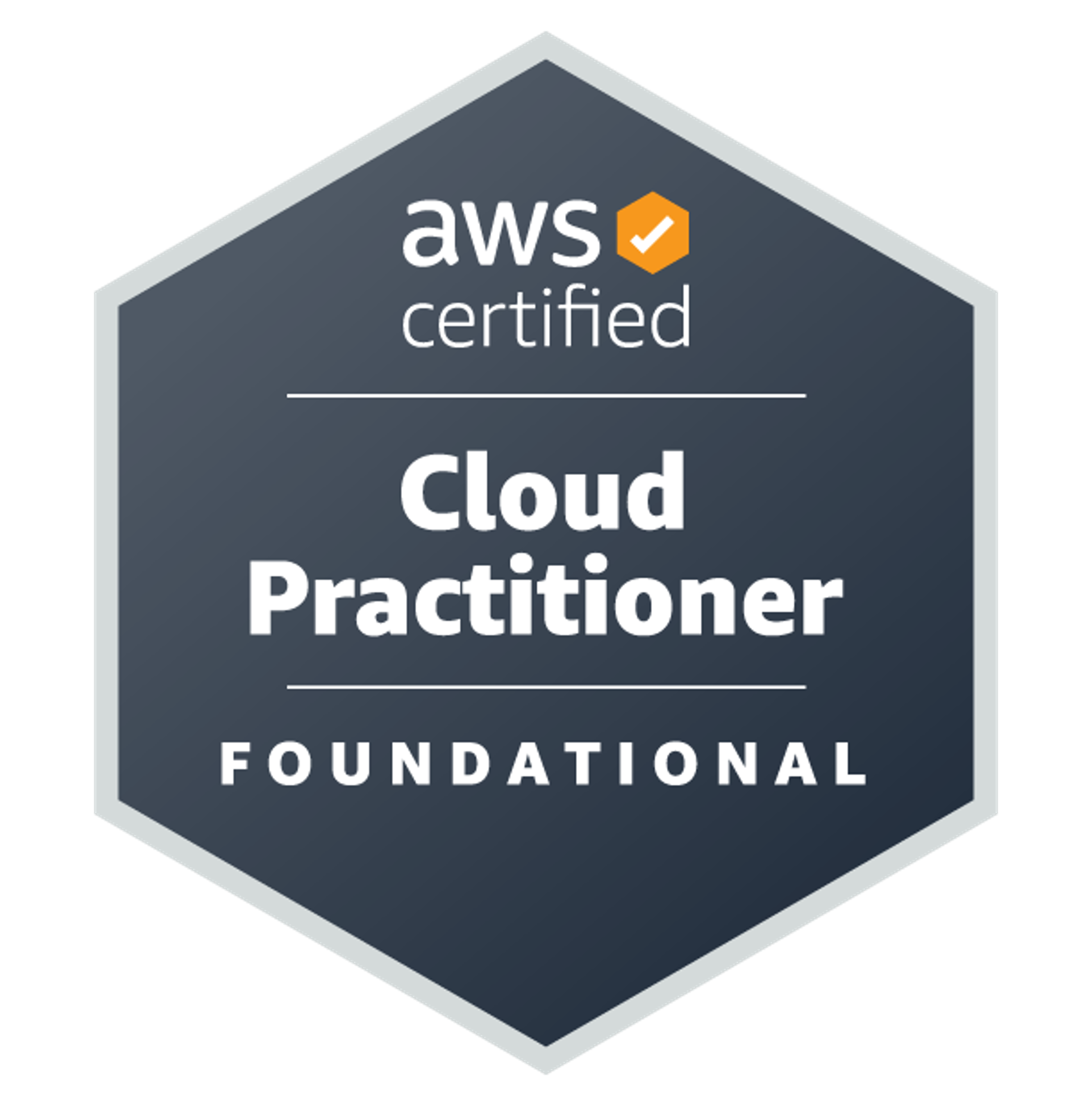 AWS Certified Cloud Practitioner Foundation badge 