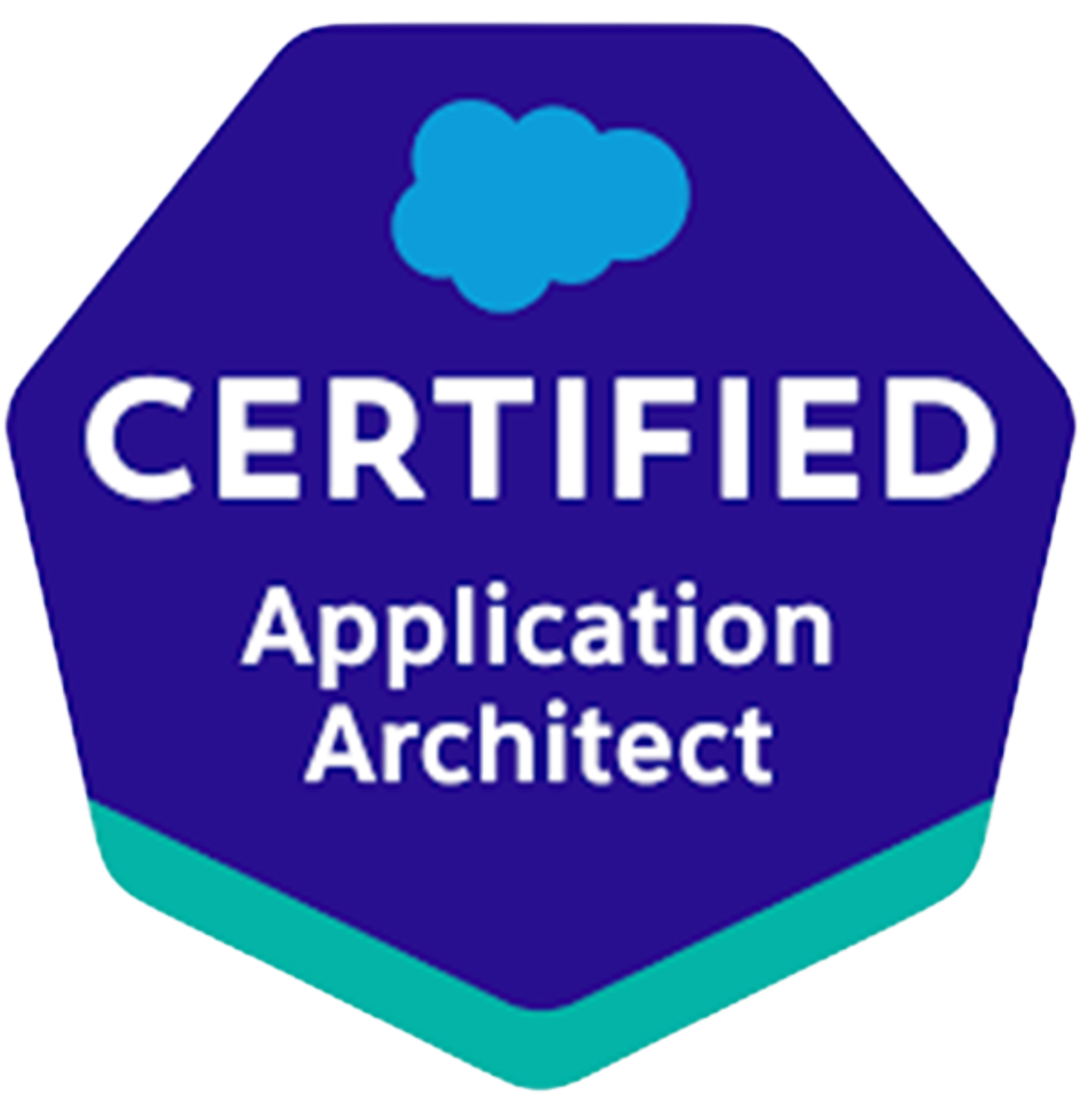 CERTIFIED Application Architect' in white.
