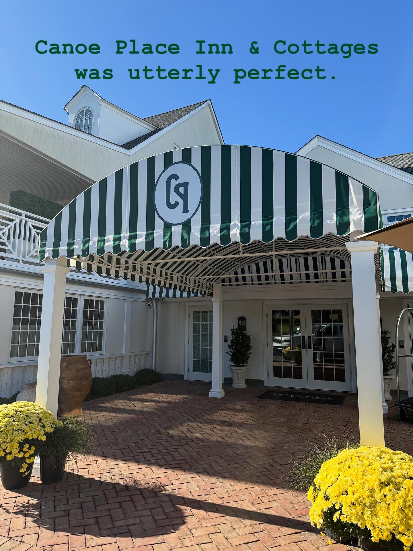I spent a charming and wonderful weekend at Canoe Place Inn &amp; Cottages, the oldest inn in the country, founded in 1697, in Hampton Bays. This town has a lowkey chill vibe and is very different from East Hampton or what you picture when you hear &