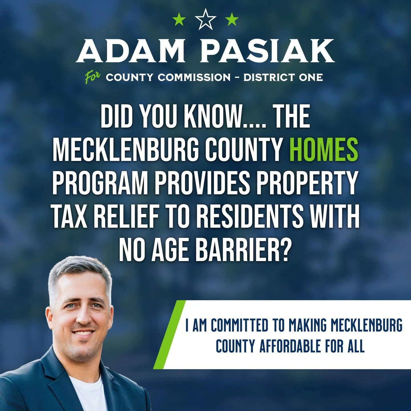 Nobody likes their property taxes going up! Mecklenburg County offers tax relief through the HOMES Program. Focused on lower property tax bills for qualified residents.

Find out more through my website www.adampasiak.com/homes-program

or through th