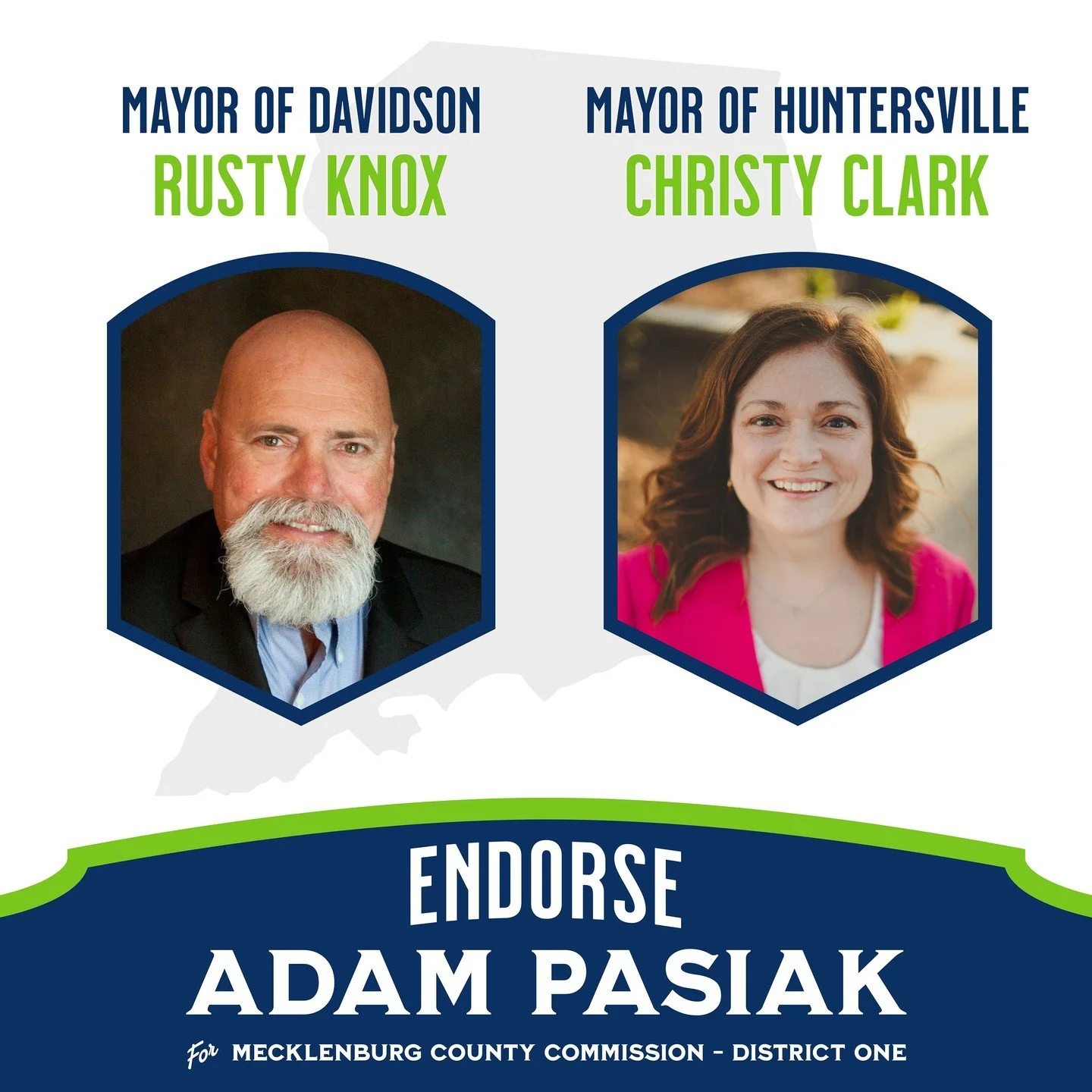 Over 10 years ago I made a commitment to my neighbors and community to be their advocate in the halls of local government. Showing up when my name wasn't on a ballot and I'm proud to receive the endorsements of our two Democratic Mayors in North Meck