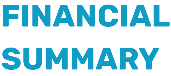 The words "Financial Summary" in bold blue and black text on a plain background.