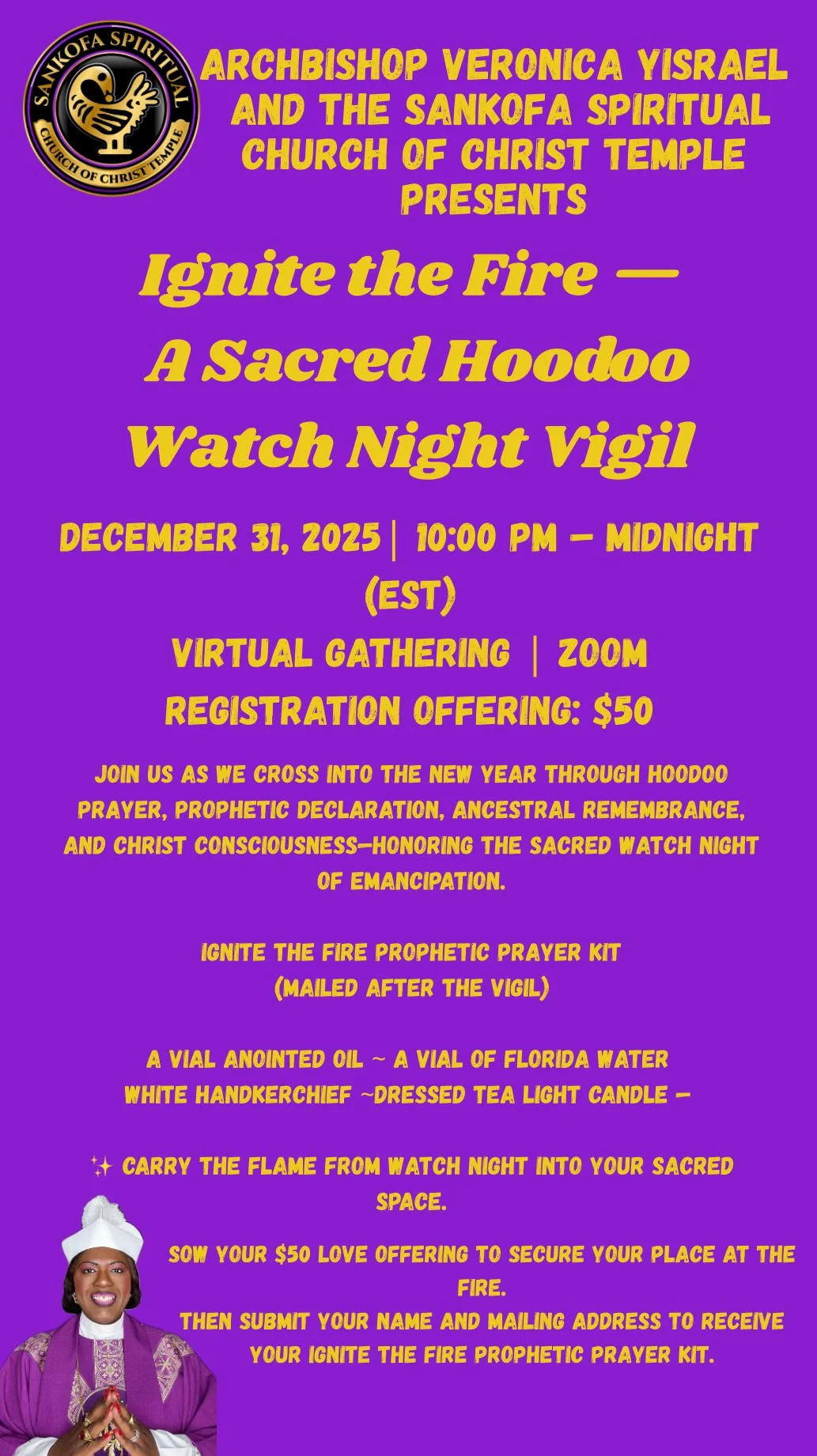 Ignite the Fire - A Sacred HoodooWatch Night Vigil