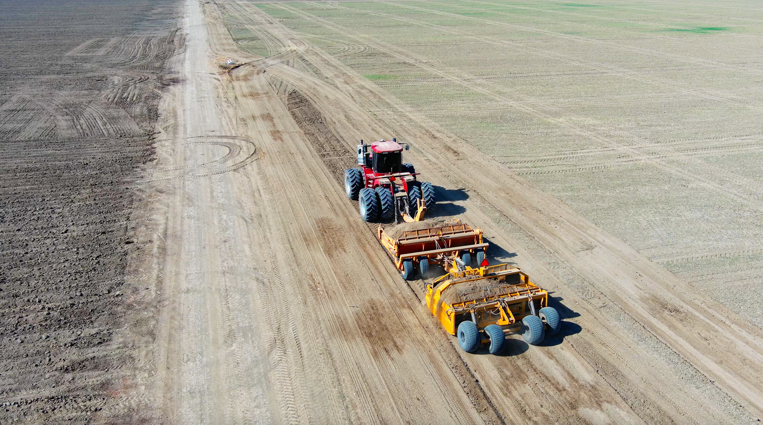 Laser Leveling Farming