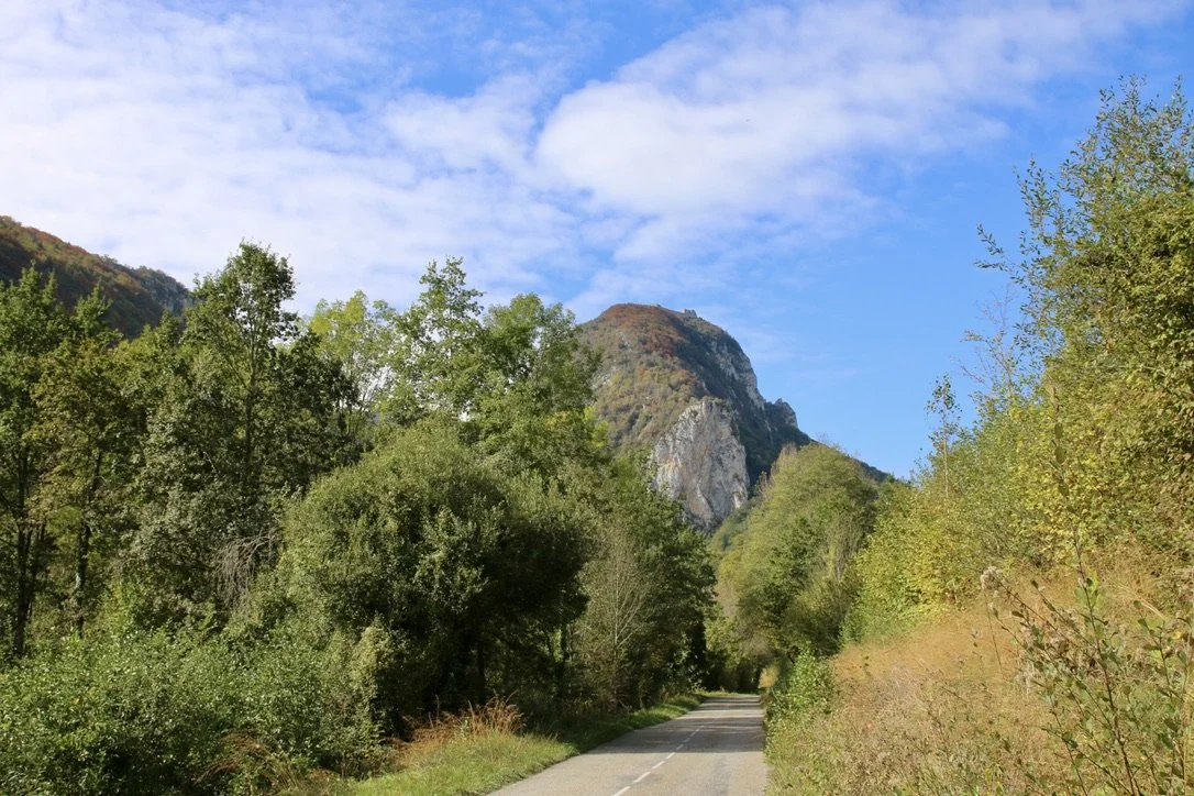 Mont Segur, and the remains of the Cathar stronghold there