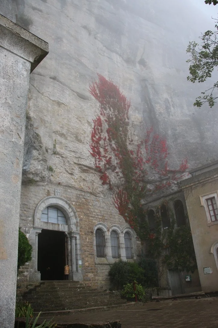 The entrance to the church cave