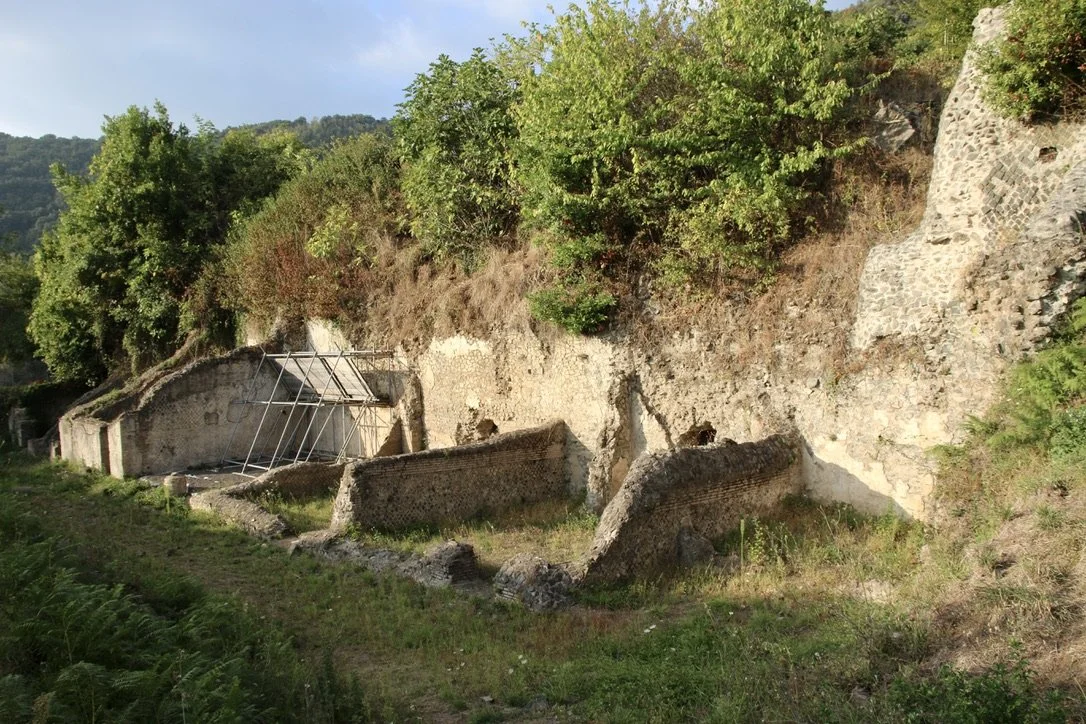 These walls would have formed rooms where people lived or studied