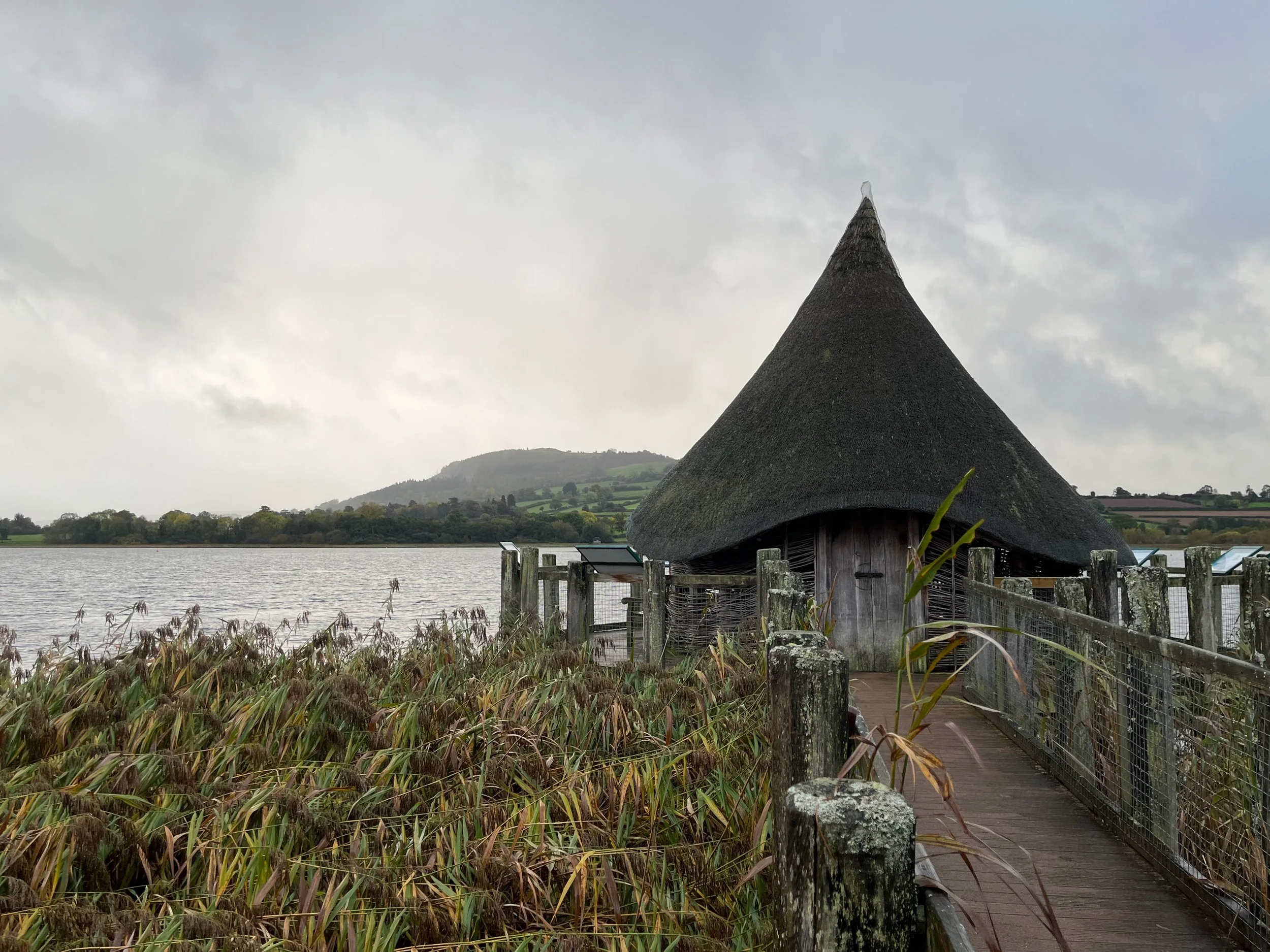 This is a Crannog - an ancient type of lake dwelling people have created for 5000 years. This is possibly the only remaining one in Wales. Click for website