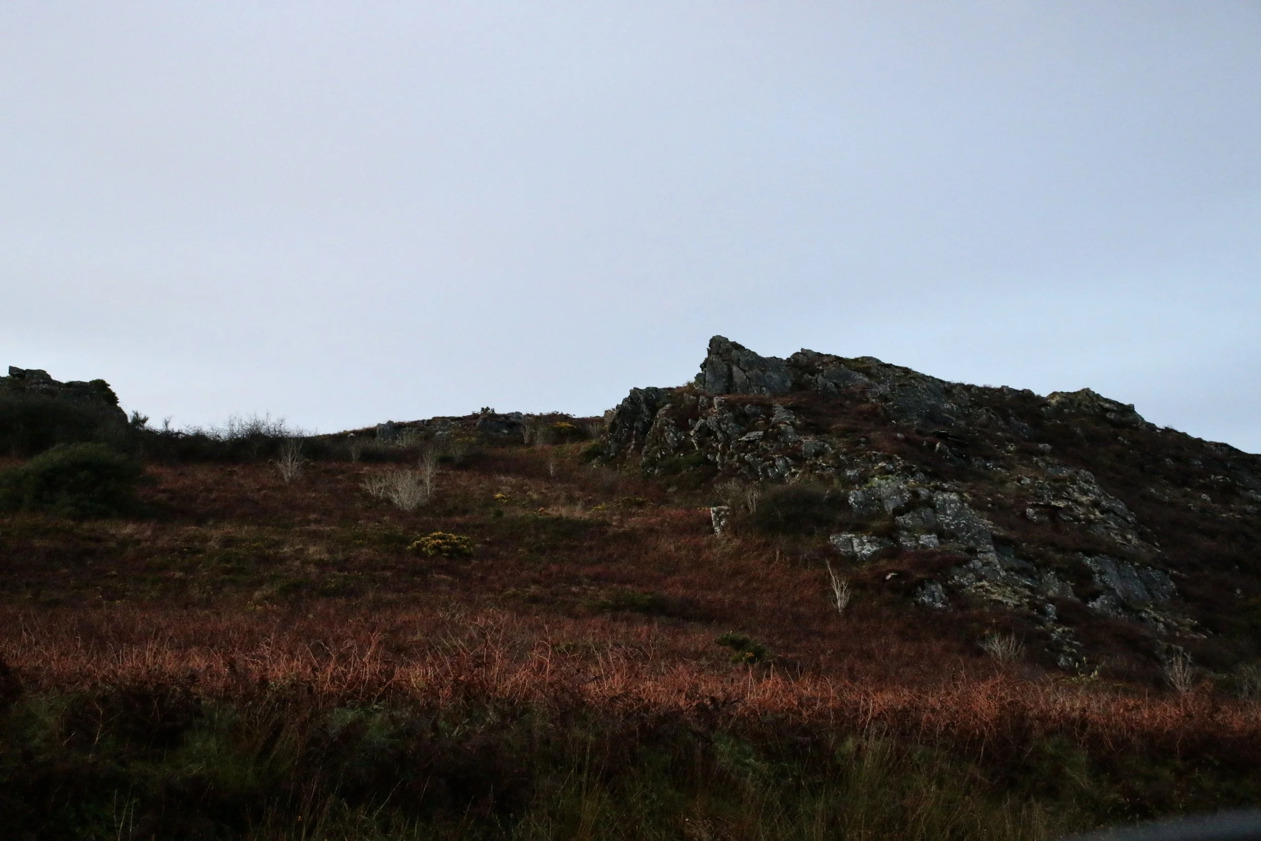 We camped right near Mont Saint Michel under this rugged peak that held a lot of wild magic energy, reminding us of yet another feminine/masculine balance landscape