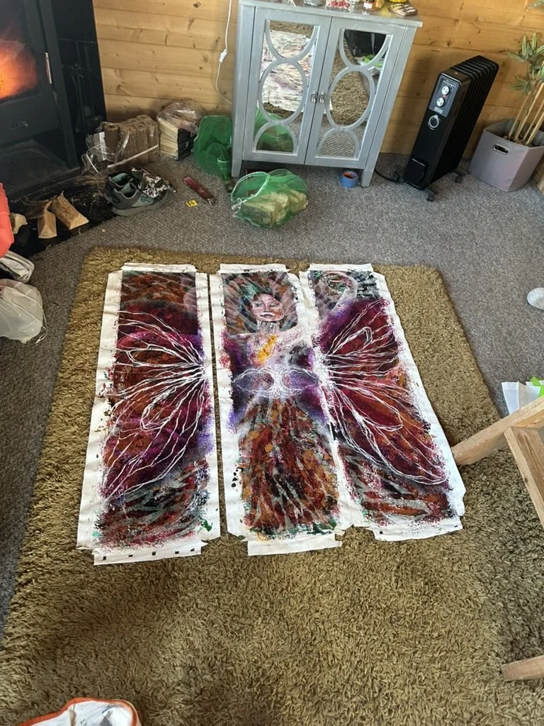 Juliette's finished painting 