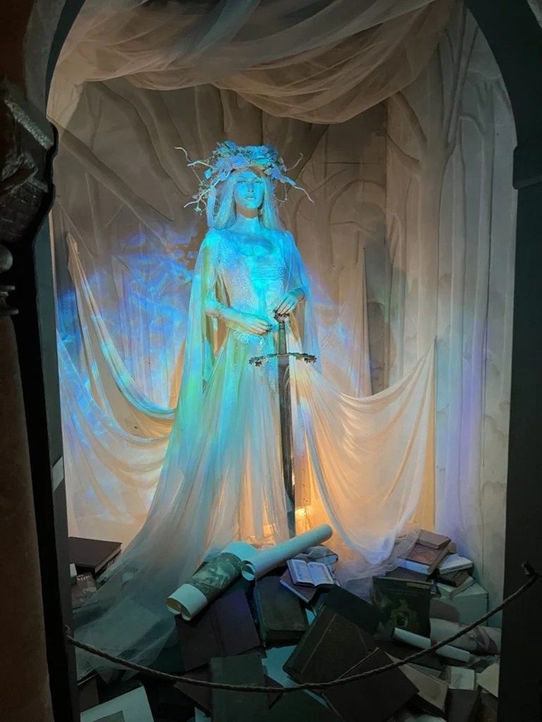 One of the beautiful displays in the castle museum - this one of the Lady of the Lake