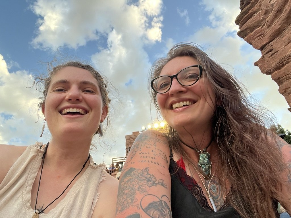 Catching a concert at Red Rocks before Juliette was finally able to move to Toulon, France