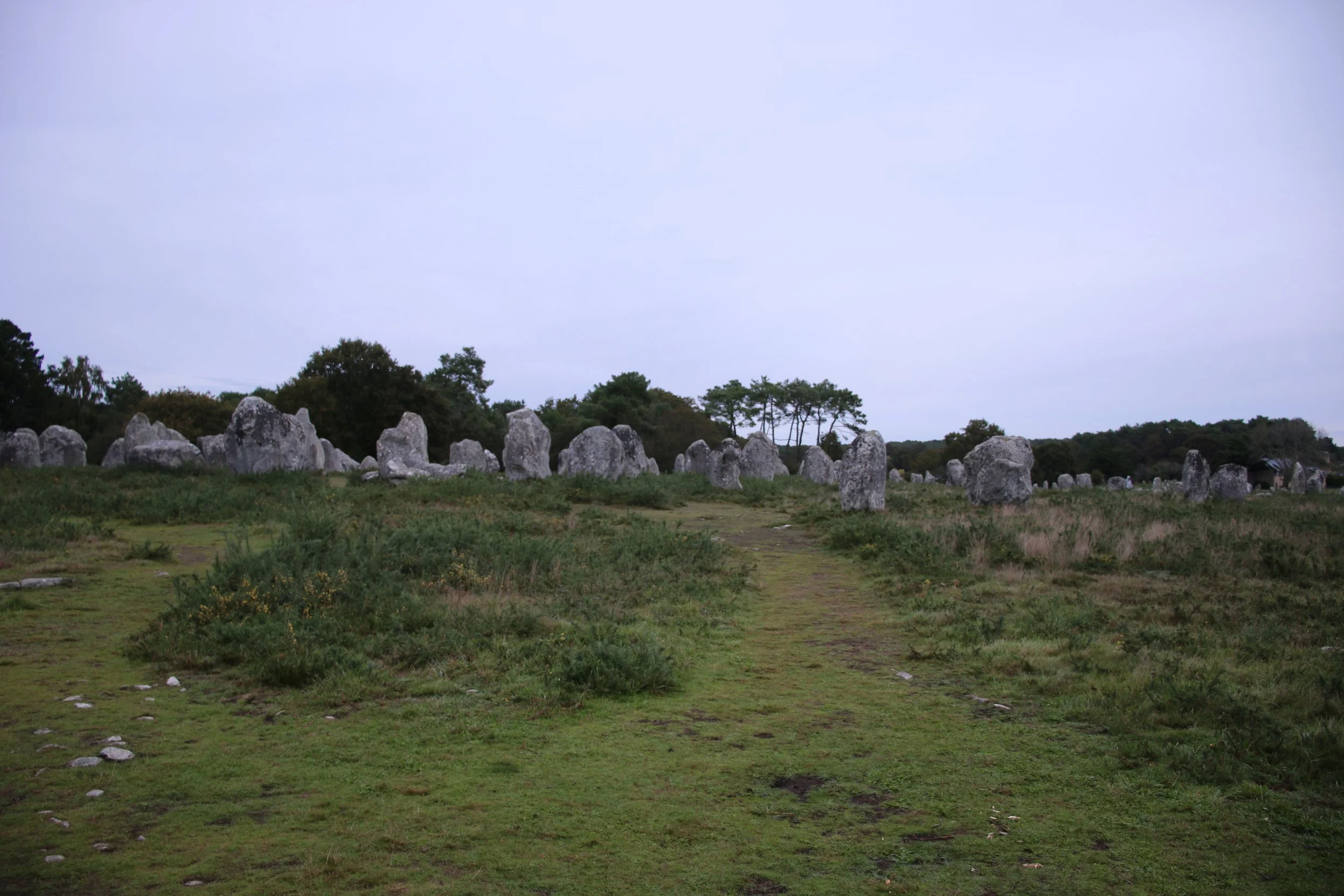 We arrived at Carnac just as the sun was setting