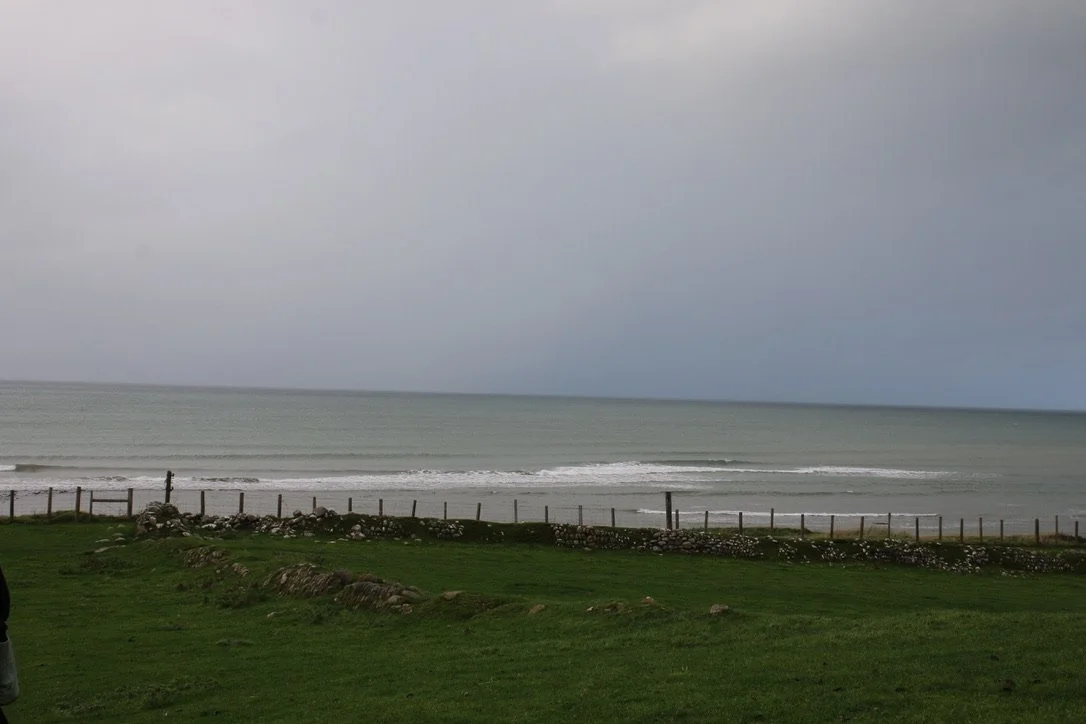 Looking out to where the Castle sunk
