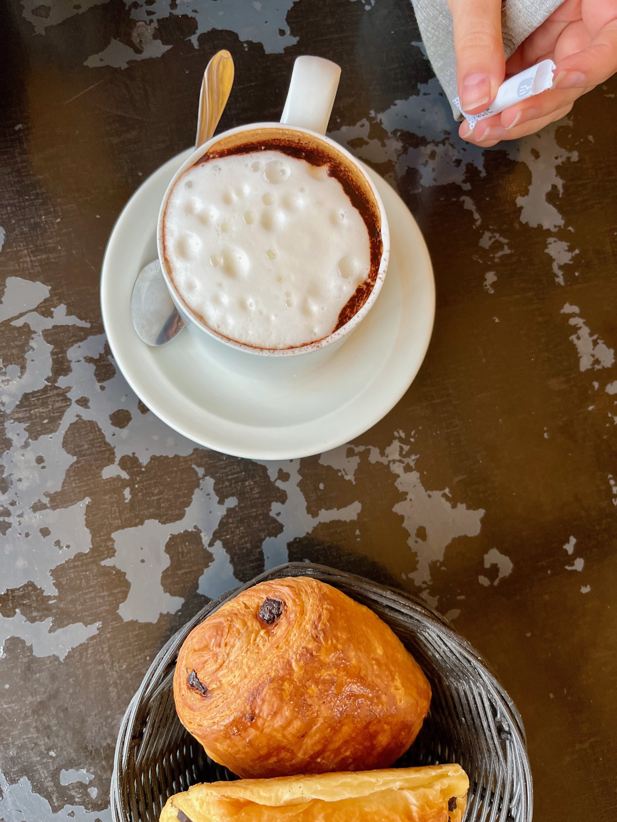Breakfast at the garden café