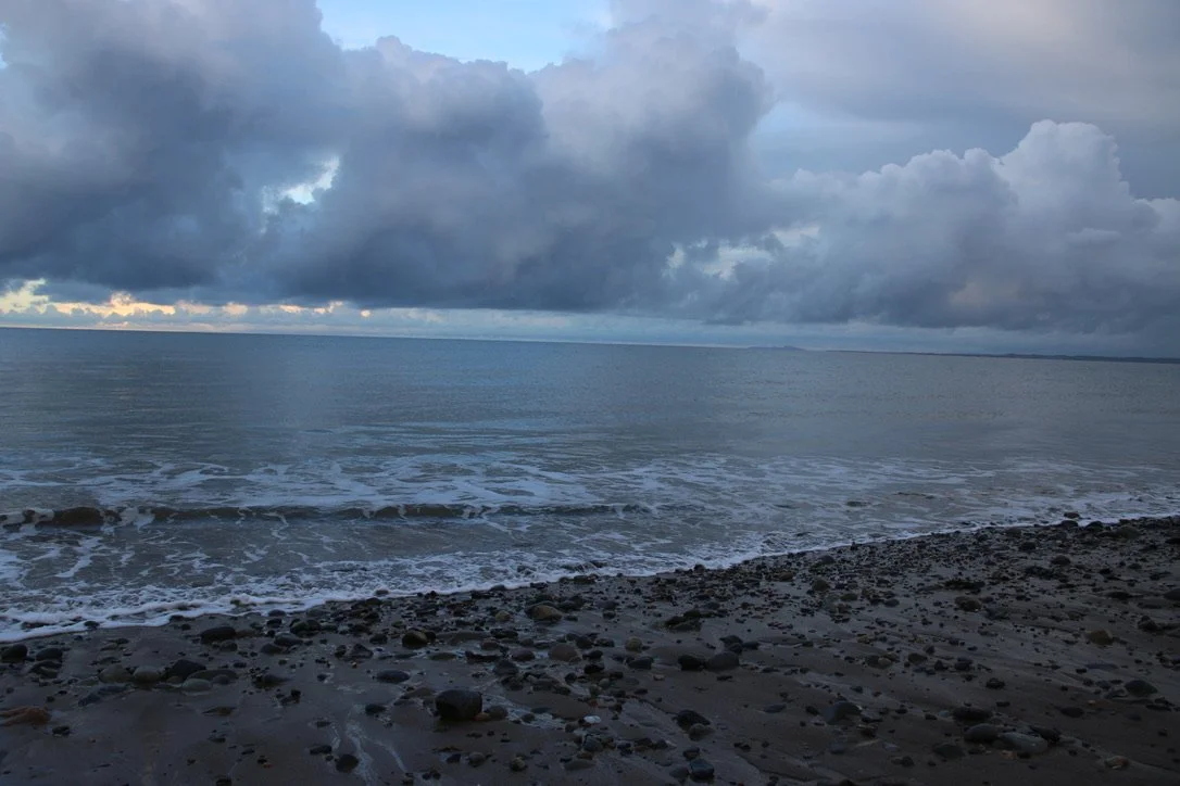 Taking in the Pontyllfny beach at last light