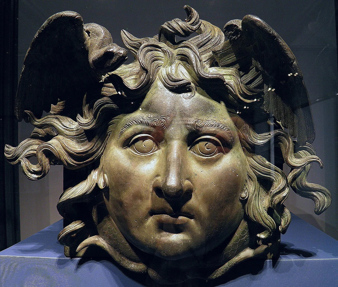 We were struck by them at the museum, and then found out their history later. Pictured here - Medusa