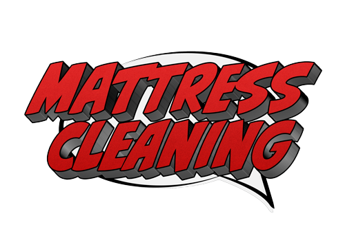 Logo with bold red and black text reading 'Mattress Cleaning'.
