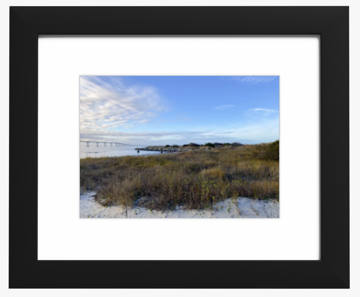 Bonner Bridge Outer Banks, North Carolina 16x20 Framed Print