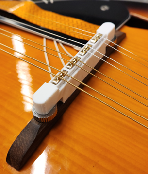 Final 3D printed bridge holding Piezoelectric Sensors