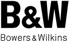 Black and white Bowers & Wilkins logo with large letters and smaller text below