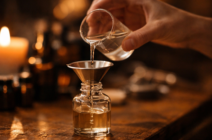 Two rings, one gold and one silver, with small diamonds, placed on a black reflective surface.