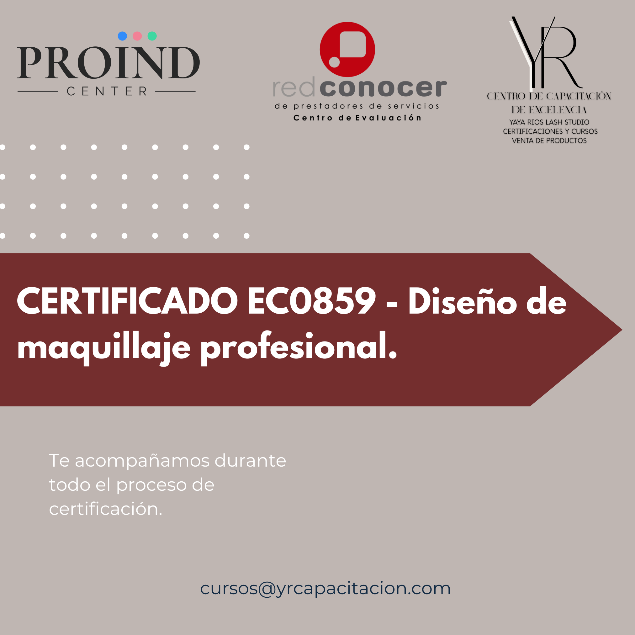 CERTIFICADO EC0859 - Diseño en maquillaje profesional