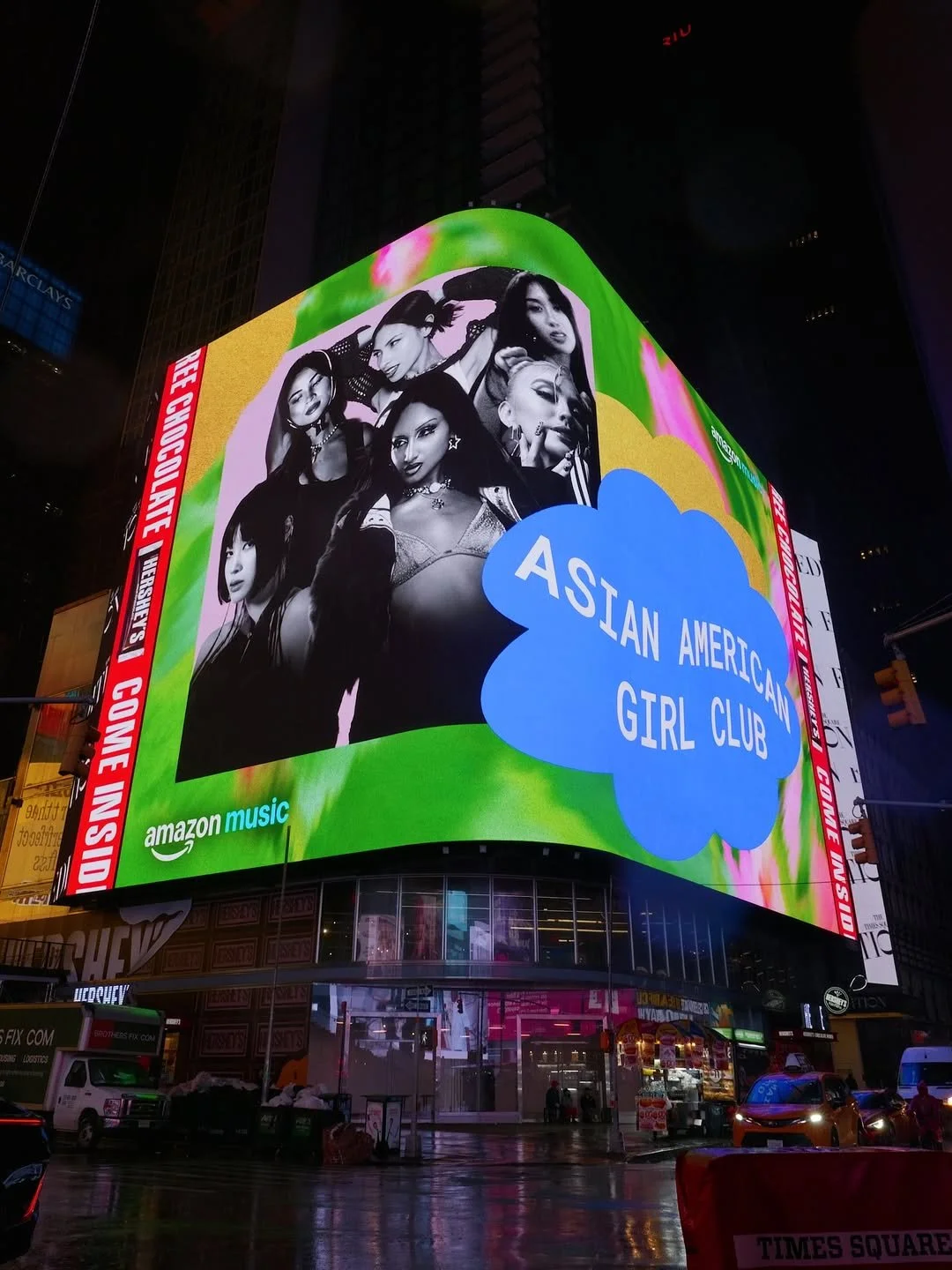 ‼️🤯 FIRST TIMES SQUARE BILLBOARD! And we’re #1 on @amazonmusic Asian American Girl Club playlis.jpg