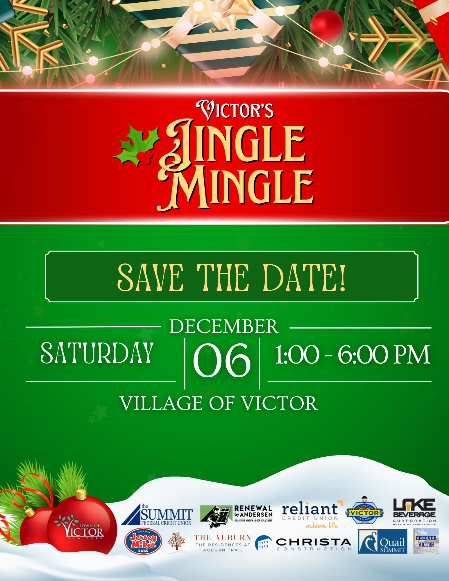 Victor’s Jingle Mingle: Sip, Shop &amp; Sample