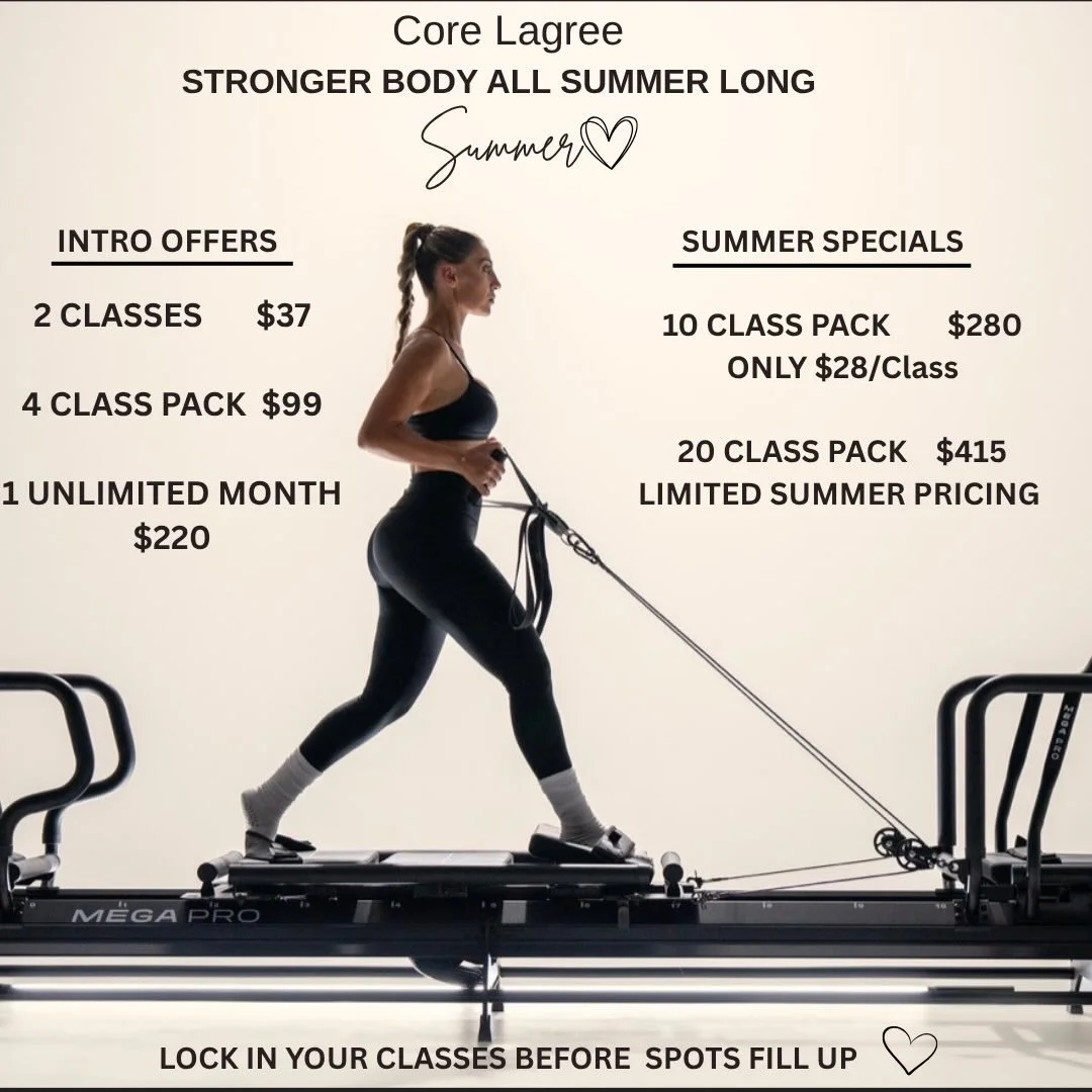 SUMMER STARTS NOW 🤍☀️
Your sign to finally book those classes ✨ Build strength, shake, and feel your best all summer long.

⚡ Limited Summer Pricing
⏳ Ends 6/15/26

Lock in your package before the special disappears 💌

#core #fitnessmotivation #sum