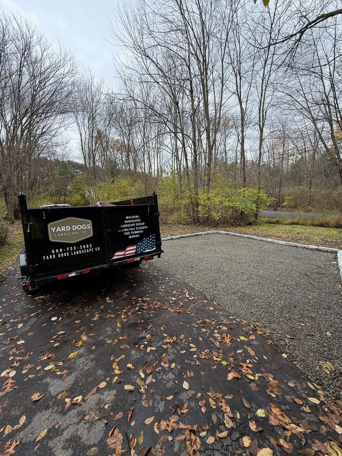Our landscape design team transformed this property by adding a crushed stone driveway extension framed with a clean cobblestone border &mdash; blending functionality with timeless curb appeal. 

The new addition not only enhances the property&rsquo;