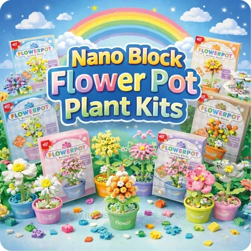 Nano Block Flower Pot Kits