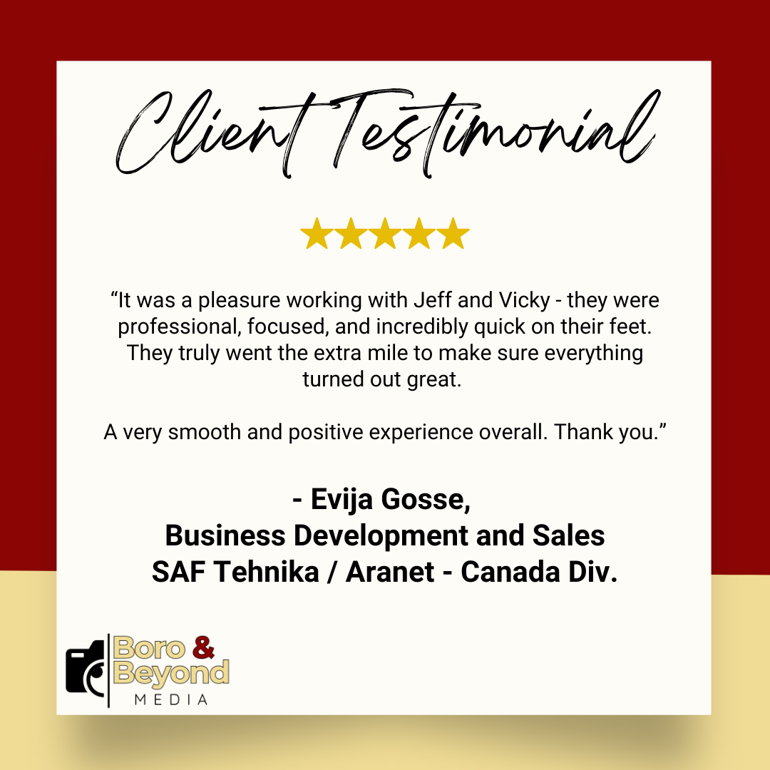 Testimonial for Boro and Beyond Media from Aranet