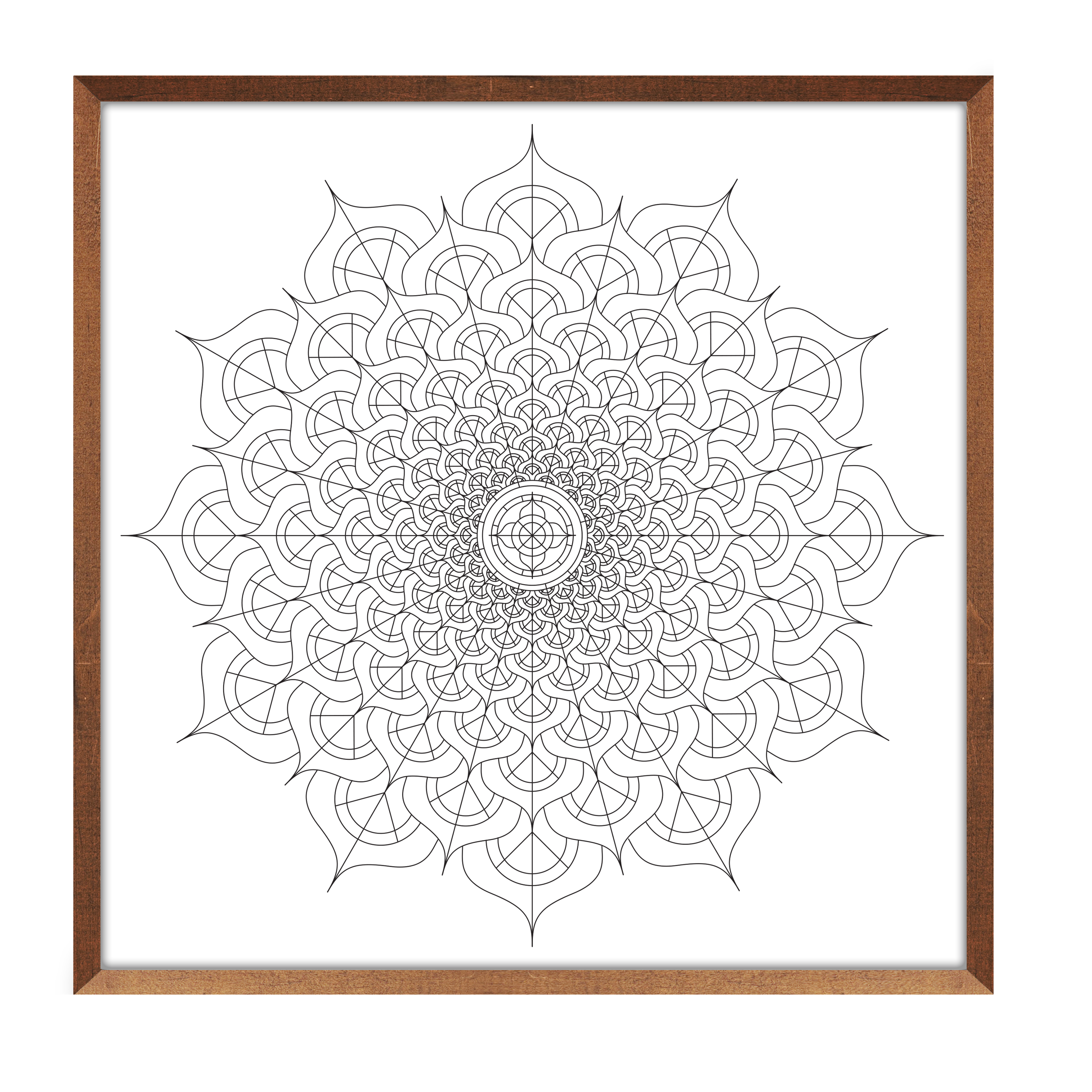 Mandala Flor da Alma - para colorir