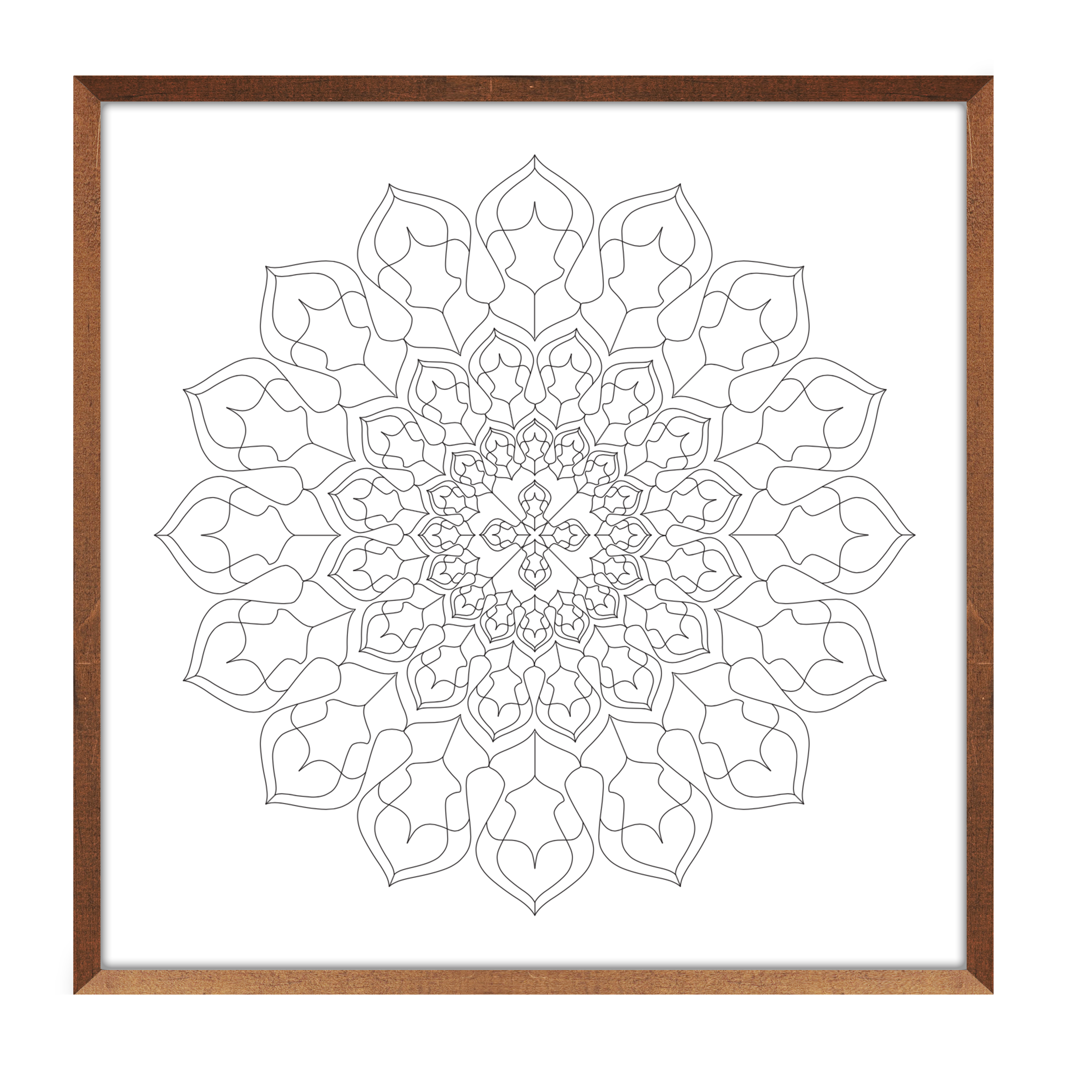 Mandala Conexão Silenciosa - para colorir