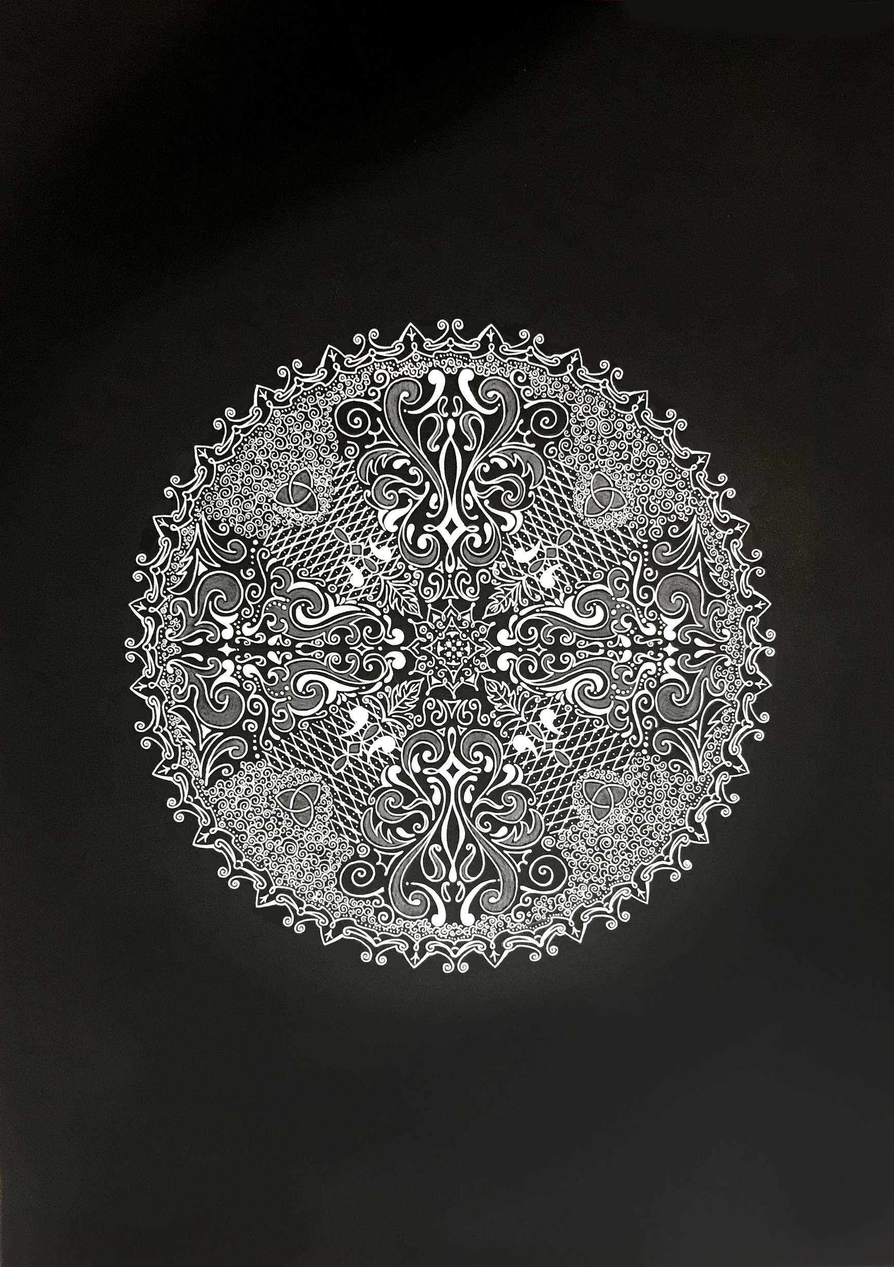 Mandala Voluta Preta